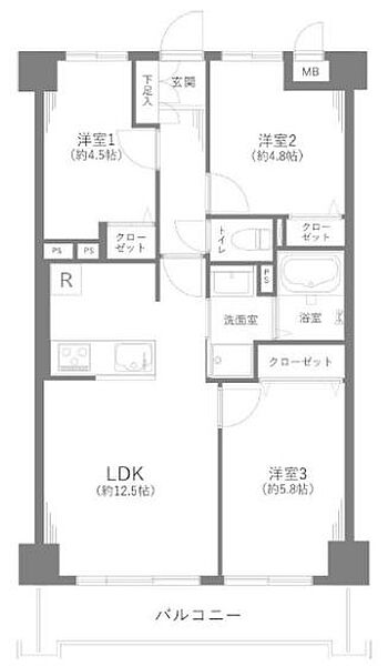間取りを拡大表示