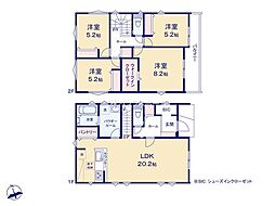越谷市大字大泊 2号棟/全3棟 新築戸建