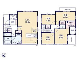 越谷市東越谷15期 1号棟/全2棟 新築戸建