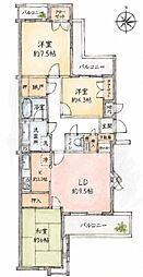 グラン・ドムール春日部 3LDKの間取図画像