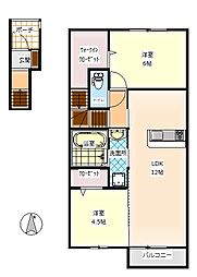 ラ　ベル　メゾン　コクガ 2階/202