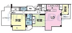 グランフォルム新神戸 3LDKの間取図画像