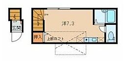 シャンブル大泉学園 ワンルームの間取図画像