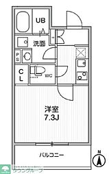 THE PALMS MUSE新江古田 1Kの間取図画像