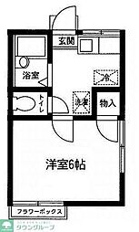 アルス旭ヶ丘 1Kの間取図画像