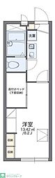 レオパレスWisteria 1Kの間取図画像