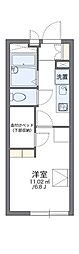 レオパレスβ 1Kの間取図画像