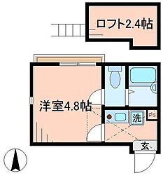 イル豊島園駅前 1Kの間取図画像