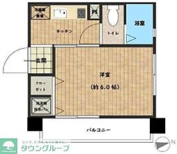 桜台マイコーポ 1Kの間取図画像