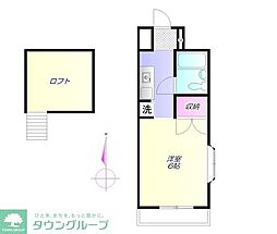 ヴィラ・アベニュ ワンルームの間取図画像