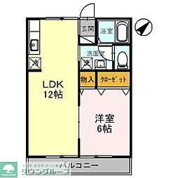 アーバンライフ3 1LDKの間取図画像