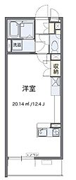 LEONEXTラベンダー ワンルームの間取図画像