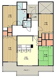 アークパレス98 4LDKの間取図画像