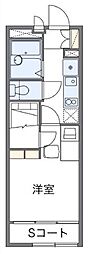 レオパレスLOREA 1Kの間取図画像
