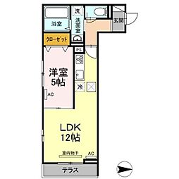 ロイジェント井荻C 1LDKの間取図画像