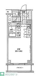 プライマル大泉学園 ワンルームの間取図画像