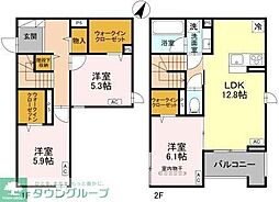 ラ・グリシーヌ・レーブ 3LDKの間取図画像