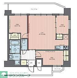 プレジオ練馬富士見台 3LDKの間取図画像