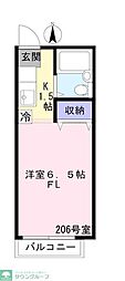 コーポフレンドリー 1Kの間取図画像