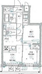 リルシア氷川台 1SLDKの間取図画像