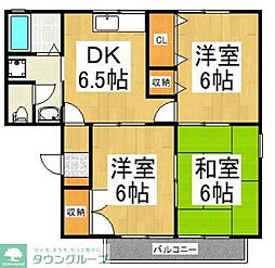 ファミール清瀬 3DKの間取図画像