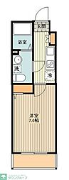 クレヴィスタ練馬武蔵関 1Kの間取図画像