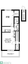 Kakurega桜台 1LDKの間取図画像