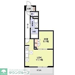 (仮称)練馬区早宮2丁目計画 1LDKの間取図画像