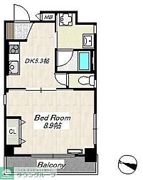 グリーンスクエアみその 1DKの間取図画像
