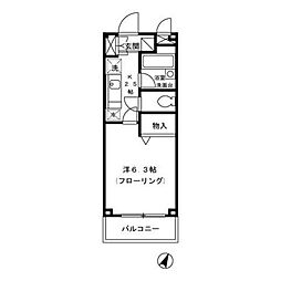 Ｐａｒｔｈｅｎｏｎ　2 1階1Kの間取り