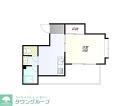 第1小野ビル 5階1Kの間取り