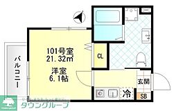 FERIO上井草 1階1Kの間取り