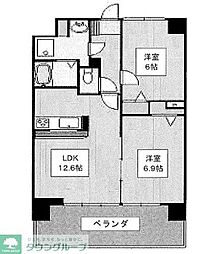エスペランサ光が丘 2階2LDKの間取り