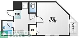 ＢＩＬＡＮＣＩＡ 2階1Kの間取り