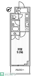 アパートメンツ練馬北町 3階1Kの間取り