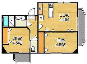 藤パークハイツ東丸太町 405号室 ｜ 京都府京都市左京区東丸太町（賃貸マンション2LDK・4階・43.30㎡） その2