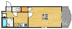 京阪本線 出町柳駅 徒歩12分の賃貸マンション 3階1Kの間取り