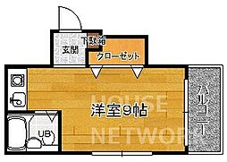 ラビスタ 1Kの間取図画像