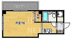カーサ・デ下鴨 1Kの間取図画像