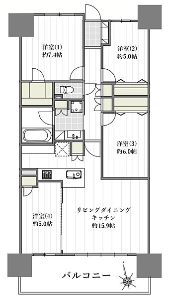 間取りを拡大表示