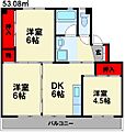 ビレッジハウスいなつき2号棟4階3.8万円