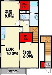 間取図画像 2LDK
