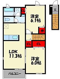 間取図画像 2LDK