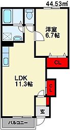 間取図画像 1LDK