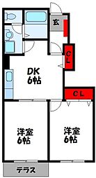 間取図画像 2DK