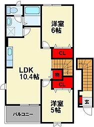 グラシュプレーヌIII 2階