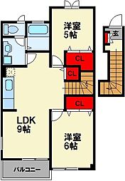 グリュック笹山 参番館 2階/-