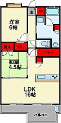 ザ・スカイタワー20新飯塚駅 2LDKの間取図画像