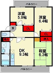 プレジールマンション 3階