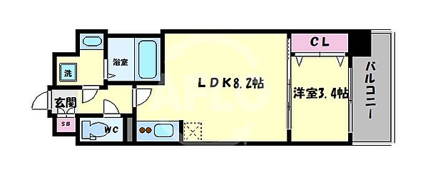 ファーストフィオーレ玉造グレイス ｜大阪府大阪市東成区東小橋2丁目(賃貸マンション1LDK・10階・30.99㎡)の写真 その2